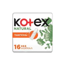 Тампоны гигиенические KOTEX Natural Normal, 16 шт
