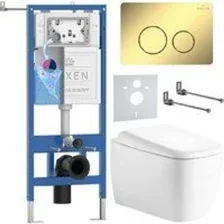 Унитаз с инсталляцией 6 в 1 Roxen StounFix Dual Fresh 868486