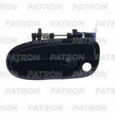 Ручка двери наружн передн лев Hyundai Matrix Lavita 01-10 черн PATRON P20-0210L