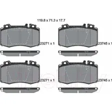 Тормозные колодки Textar 2374502