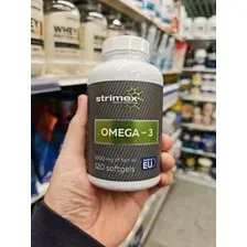 Омега 3 Strimex Omega-3 120 кап. (Германия) Здоровье Сердечно-Сосудистой системы, снижает уровень триглицеридов и улучшая текучесть крови и эластичность Сосудов, оказывает мощное Противовоспалительное действие, что особенно полезно для Суставов и Связок