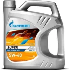 Моторное масло Gazpromneft Super 5W40 / 253142137 (4л)