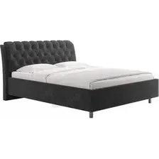 Кровать Сонум Olivia 90x200 (микровелюр серый)