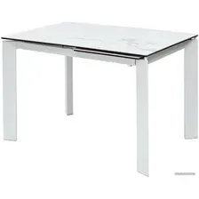 Кухонный стол M-City Corner 120 High Gloss DECDF5052THGSTATWHT (Statuario керамика/белый)