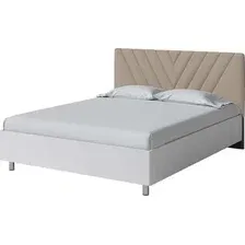 Кровать PROxSON Ora 160x200 (белый/Manhattan 5 пыльная роза)
