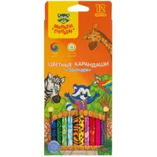Набор цветных карандашей Мульти-пульти Зоопарк CP_19277 (12 цветов)