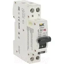 Дифференциальный автомат IEK AR-B06S-1N-C32C030