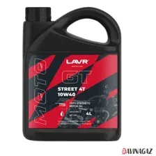 Моторное масло Lavr GT Street 4T 10W-40 SM 4л