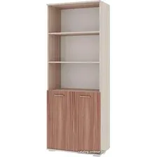 Шкаф-витрина Памир ПКС-8 71.8x38.8x185.2 (ясень шимо темный/ясень шимо светлый)