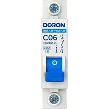 Выключатель автоматический DEKRON ВА47-29 1P С06A 4.5кА / mcb29-1-C06-dek