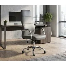 Офисное кресло King Style Glance PU Chrome (серый)