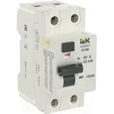 Дифференциальный автомат IEK 2P 40А 30мА тип AC AR-R10N-2-040C030