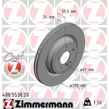 Тормозной диск ZIMMERMANN 400.5530.20 вентилируемый , задняя ось