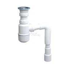 Сифон для умывальника выпуском 70 мм с гибкой трубой 1 1/2&quot - 40/50 мм AV ENGINEERING (AVE129752)