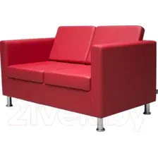 Диван Brioli Дилли двухместный (L19/красный)