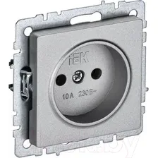 Розетка IEK Brite BR-R10-10-K47 (алюминий)