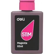 Контейнер с чернилами Deli 511M (65мл, пурпурный)