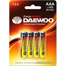 Батарейка Daewoo LR03 BL-4 Energy Alkaline AAA 4 шт.
