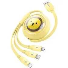Кабель Baseus CB000063 USB Type-A - Lightning/USB Type-C/microUSB (1.1 м, желтый)