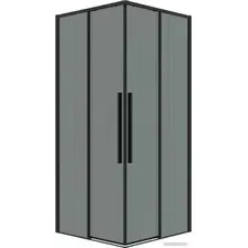 Душевой уголок Grossman Galaxy 70x70x195 300.K33.01.7070.21.10 (черный матовый/тонированное стекло)