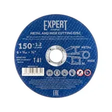 Круг отрезной 150х1.2x22.2 мм для металла и нерж. стали EXPERT STARTUL