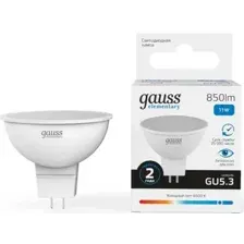 Светодиодная лампочка Gauss Elementary GU5.3 11W 850lm 6500K 13531