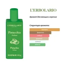 L'Erbolario ФИСТАШКА Парфюмерная вода 50 мл