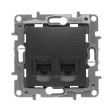 Розетка Legrand Etika 672655 (антрацит)