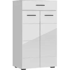 Комод НК-Мебель Gloss КМВ-60 73374543 (белый-черный)