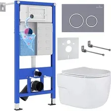Инсталляция с унитазом подвесным Roxen StounFix Dual Fresh 966078
