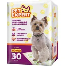 Пеленки для животных Pet Respect 60x90 см, 30 шт
