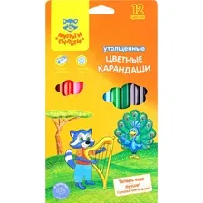 Набор цветных карандашей Мульти-пульти Енот в саванне / CP_11500 (12цв)