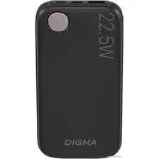 Внешний аккумулятор Digma DGPF10B 10000mAh (черный)