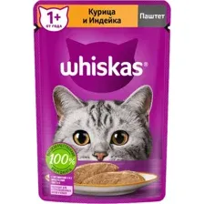 Пресервы Whiskas Паштет с курицей и индейкой 75 г