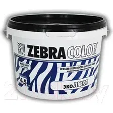 Краска Zebracolor Эко Люкс (15кг, белый)