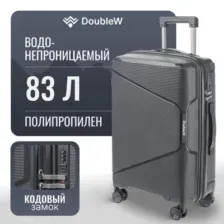 Чемодан-спиннер DoubleW Nexo (M, графитовый)