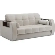 Диван Mebel-Ars Аккордеон Барон №3 ППУ 180x200 (бархат бежевый Star Velvet 6 Light Beige)