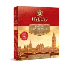 Чай черный Hyleys Английский Аристократический  100 пакетиков по 2 грамма с ярлычками.