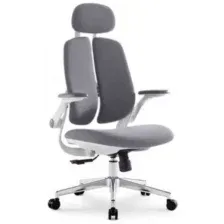 Кресло SitUp KWIN White chrome (ткань Grey/Grey)