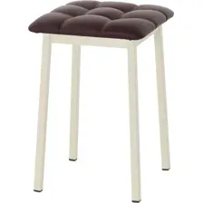 Табурет AMC Comfort 7К3.14 (кожзам, бордо/слоновая кость)