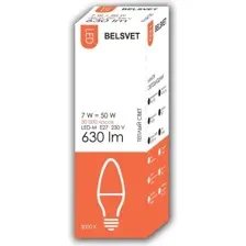 Лампа Belsvet LED-M C37 7 W 3000 К Е27
