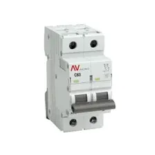 Выключатель автоматический EKF Averes AV-6 2P 63A (C) 6kA