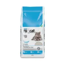 Наполнитель для туалета бентонитовый комкующийся RO-CAT без аромата 15 л, 12,75 кг (8699245858303)