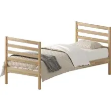 Кровать Домаклево Лето 80x190+В2+В2 (натуральный)