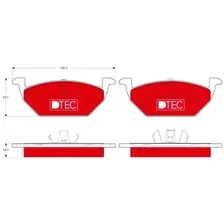 Тормозные колодки дисковые передняя ось TRW GDB1984DTE