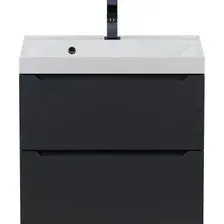 Uperwood Тумба с умывальником Tanos 60 см (матовый черный)