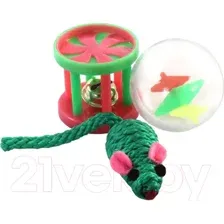 Игрушка для кошек Triol XW7006 22181054 (мяч, мышь, барабан)