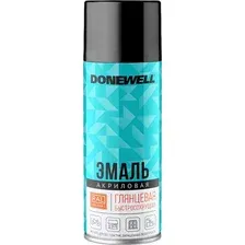 Эмаль Donewell RAL 9005 Универсальная акриловая DW-A9005M (520мл, черный матовый)