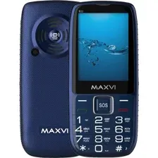 Кнопочный телефон Maxvi B32 (синий)