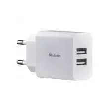 MCDODO CH-6721 2 USB-A CHARGER(EU) + TYPE-C CABLE 1M (БЕЛЫЙ)